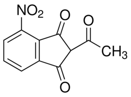 2-Acetyl-4-nitro-1,3-indanedione chemical structure