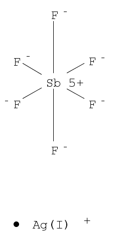 Silver hexafluoroantimonate(V) chemical structure