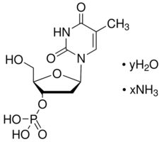 Thymidine 3′-monophosphate ammonium salt hydrate chemical structure