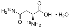 L-Asparagine-15N2 monohydrate chemical structure