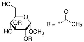 Methyl 2,3-di-O-acetyl-α-D-glucopyranoside chemical structure