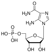 5-Aminoimidazole-4-carboxamide-1-β-D-ribofuranosyl 5′-monophosphate chemical structure