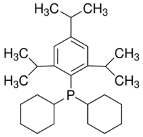 ((2,4,6-Tri-isopropyl)phenyl)di-cyclohexylphosphine chemical structure