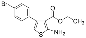 Ethyl 2-amino-4-(4-bromophenyl)thiophene-3-carboxylate chemical structure