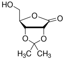 2,3-O-Isopropylidene-D-ribonic γ-lactone chemical structure