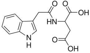 N-(3-Indolylacetyl)-DL-aspartic acid chemical structure