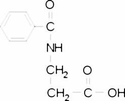 N-Benzoyl-β-alanine chemical structure