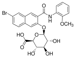 Naphthol AS-BI β-D-glucuronide chemical structure