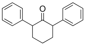 2,6-Diphenylcyclohexanone, mixture of cis and trans chemical structure