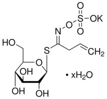 (−)-Sinigrin hydrate chemical structure