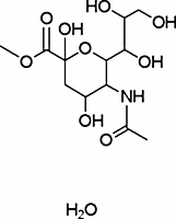 N-Acetylneuraminic acid methyl ester chemical structure