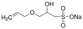 3-Allyloxy-2-hydroxy-1-propanesulfonic acid sodium salt solution chemical structure