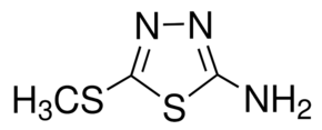2-Amino-5-(methylthio)-1,3,4-thiadiazole chemical structure
