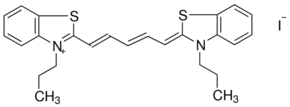 3,3′-Dipropylthiadicarbocyanine iodide chemical structure