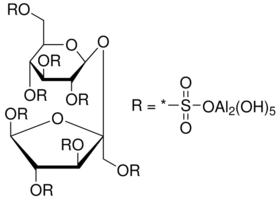Sucrose octasulfate–aluminum complex chemical structure