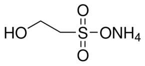 Isethionic acid ammonium salt chemical structure