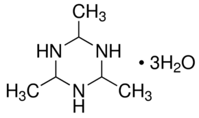 Acetaldehyde ammonia trimer chemical structure