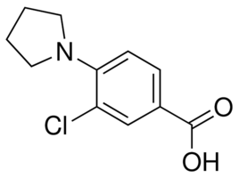 3-Chloro-4-pyrrolidin-1-ylbenzoic acid chemical structure