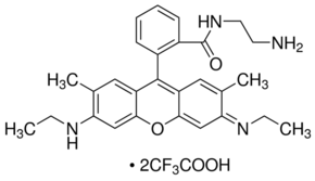 N-(2-Aminoethyl)rhodamine 6G-amide bis(trifluoroacetate) chemical structure