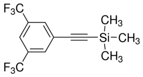 (3,5-Bis(trifluoromethyl)phenylethynyl)trimethylsilane chemical structure