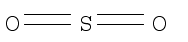 Sulfur dioxide chemical structure