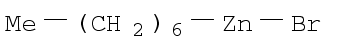Heptylzinc bromide solution chemical structure