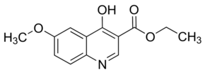 4-Hydroxy-6-methoxyquinoline-3-carboxylic acid ethyl ester chemical structure