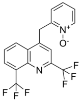 2,8-Bis(trifluoromethyl)-4-quinolyl(1-oxypyrid-2-yl) methane chemical structure