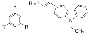 1,3,5-Tris(2-(9-ethylcabazyl-3)ethylene)benzene chemical structure