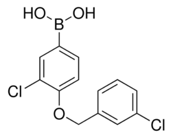 3-Chloro-4-(3′-chlorobenzyloxy)phenylboronic acid chemical structure