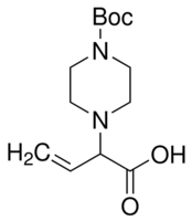 2-(4-Boc-piperazin-1-yl)-3-butenoic acid chemical structure