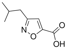 3-Isobutylisoxazole-5-carboxylic acid chemical structure
