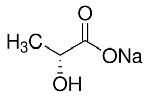 Sodium D-lactate chemical structure