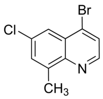 4-Bromo-6-chloro-8-methylquinoline chemical structure